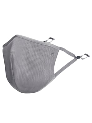 Polyester Mesh and Super Combed Cotton Woven Face Mask with Adjustable Nose-clip and Soft Elastic Ear Loops