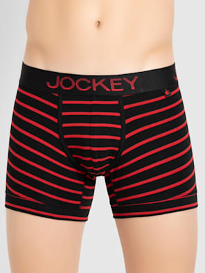 Super Combed Cotton Elastane Stretch Stripe Trunk with Ultrasoft Waistband