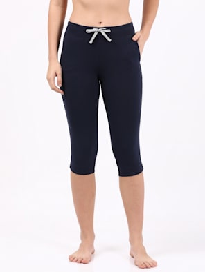 Super Combed Cotton Elastane Stretch Relaxed Fit Capri