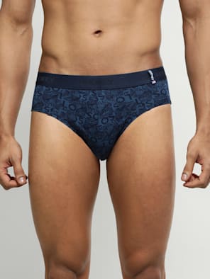 Super Combed Cotton Printed Brief with Ultrasoft Waistband