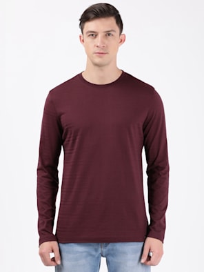 Super Combed Supima Cotton Solid Round Neck Full Sleeve T-Shirt
