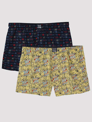 Super Combed Mercerized Cotton Woven Fabric Printed Boxer Shorts