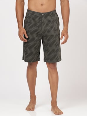 Super Combed Cotton Rich Straight Fit Printed Shorts