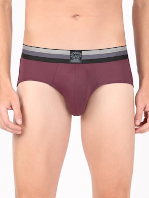 Microfiber Elastane Stretch Solid Brief with Stay Dry Technology