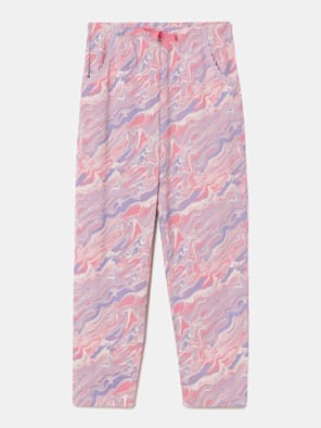 Super Combed Cotton Printed Pyjama with Lace Trim on Pockets