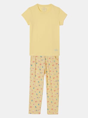 Pale Banana Pyjama & T-Shirt Set