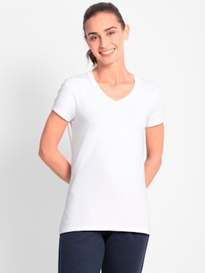 Super Combed Cotton Elastane Stretch Regular Fit V Neck T-Shirt