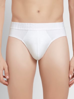 Supima Cotton Elastane Stretch Solid Brief with Ultrasoft Waistband