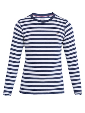 Super Combed Cotton Rich Striped Full Sleeve T-Shirt