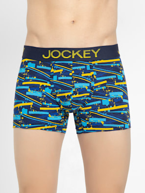Super Combed Cotton Elastane Stretch Printed Trunk with Ultrasoft Waistband