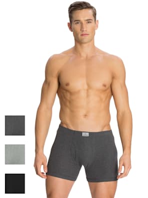Super Combed Cotton Rib Solid Boxer Brief with Ultrasoft Concealed Waistband