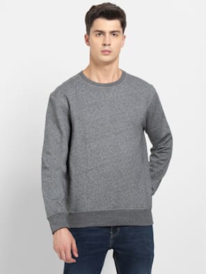 Super Combed Cotton Rich Fleece Fabric Sweatshirt with Stay Warm Treatment