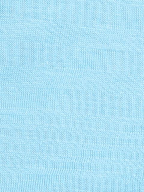 Men's Super Combed Supima Cotton Solid Round Neck Half Sleeve T-Shirt - Alaskan Blue