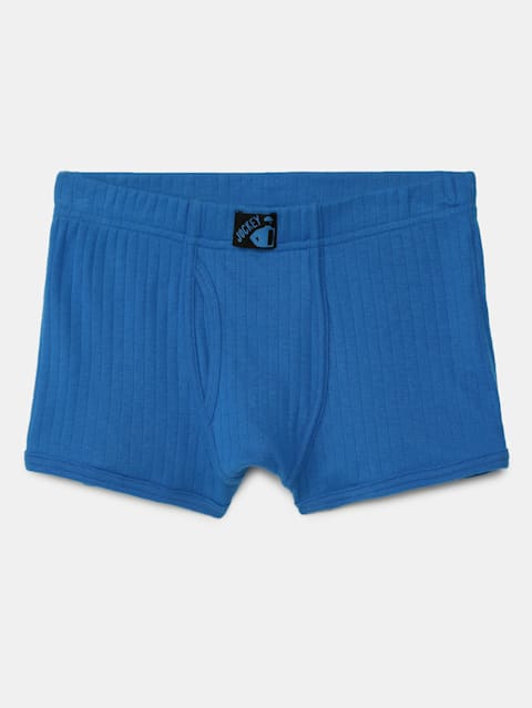 Boy's Super Combed Cotton Rib Fabric Solid Trunk with Front Open Fly and Ultrasoft Waistband - Assorted