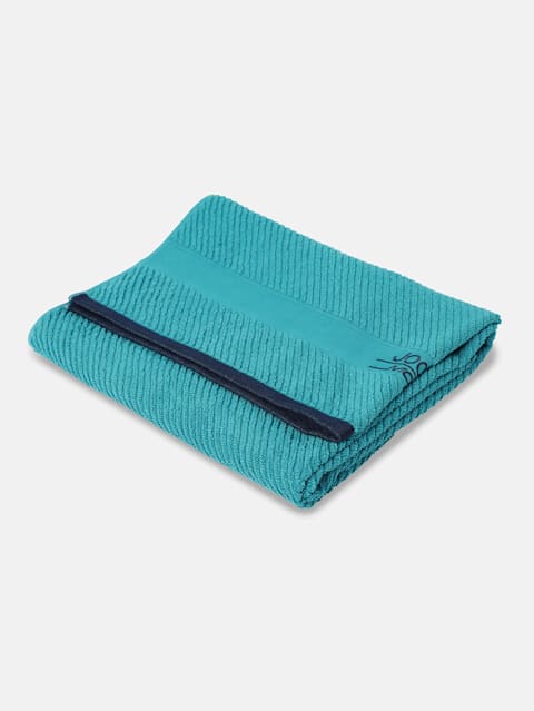 Cotton Rich Terry Ultrasoft and Durable Solid Bath Towel - Caribbean Turquoise