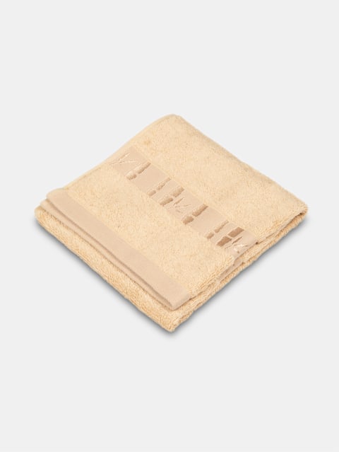 Bamboo Cotton Blend Terry Ultrasoft Hand Towel with Natural Stay Fresh Properties - Beige(Pack of 2)