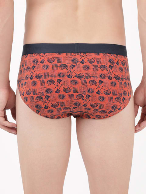 Men's Super Combed Cotton Printed Brief with Ultrasoft Waistband - Autumn Glaze