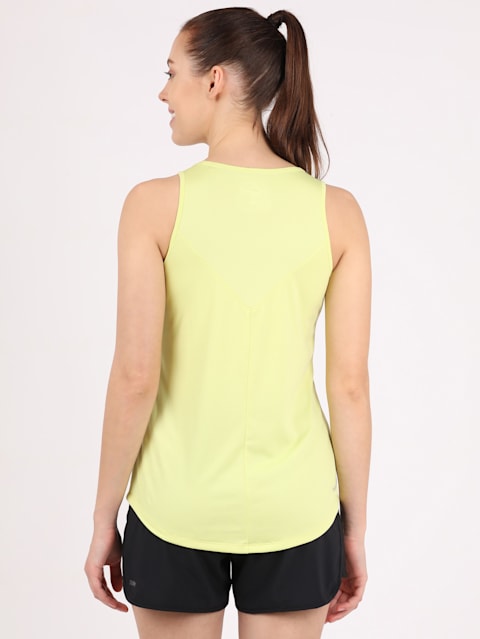 Women's Microfiber Fabric Graphic Printed Tank Top With Breathable Mesh and Stay Dry Treatment - Daiquiri Green