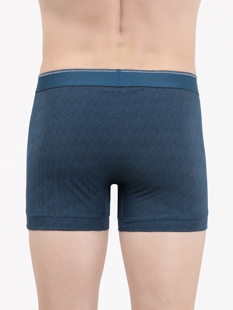 Men's Super Combed Cotton Elastane Stretch Printed Trunk with Stay Fresh Properties - Assorted