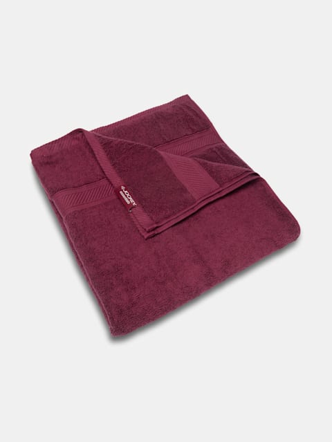 Cotton Terry Ultrasoft and Durable Solid Bath Towel - Burgundy
