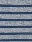 Men's Super Combed Cotton Rich Striped Round Neck Half Sleeve T-Shirt - Performance Navy & Iris Blue