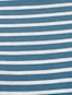 Men's Super Combed Cotton Rich Striped Round Neck Half Sleeve T-Shirt - Seaport Teal & Lt Grey Melange