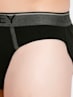 Men's Super Combed Cotton Rib Solid Brief with Ultrasoft Waistband - Black(Pack of 2)