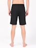 Men's Super Combed Cotton Rich Straight Fit Solid Shorts with Side Pockets - Black & Deep Olive