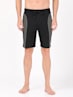 Men's Super Combed Cotton Rich Straight Fit Solid Shorts with Side Pockets - Black & Deep Olive