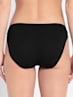 Women's Medium Coverage Micro Modal Elastane Stretch Mid Waist Bikini With Concealed Waistband and StayFresh Treatment - Black