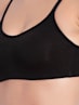 Women's Wirefree Non Padded Super Combed Cotton Elastane Stretch Full Coverage Beginners Bra with Adjustable Straps - Black