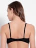 Women's Wirefree Non Padded Super Combed Cotton Elastane Stretch Full Coverage Beginners Bra with Adjustable Straps - Black