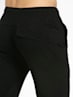 Men's Super Combed Cotton Rich Slim Fit Trackpants with Zipper Pockets and Stay Fresh Treatment - Black