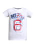 Boy's Super Combed Cotton Graphic Printed Half Sleeve T-Shirt - White Printed