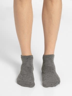 Mid Grey Men Low Show Socks