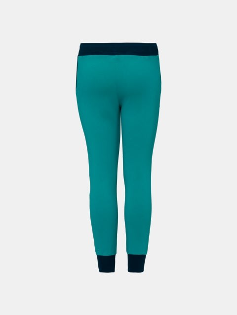 Joggers for Girls with Side Pocket & Drawstring Closure - Paradise Teal