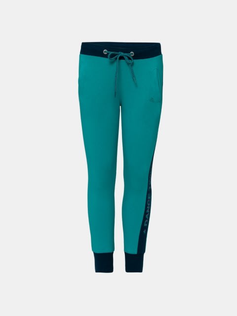 Joggers for Girls with Side Pocket & Drawstring Closure - Paradise Teal
