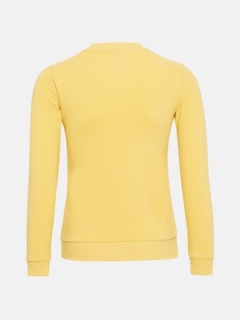 Full Sleeve Crew Neck Sweatshirts for Boys - Corn Silk