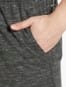 Regular Fit Shorts for Men with Drawstring Closure - Forest Dark Grey Melange