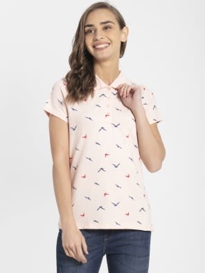 Ballet Pink Assorted Prints POLO T-Shirt