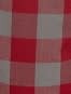Men's Super Combed Mercerized Cotton Woven Fabric Regular Fit Checkered Bermuda with Side Pockets - Red & Charcoal