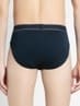 Men's Super Combed Cotton Solid Brief with Stay Fresh Properties - Navy & Mid Grey Melange