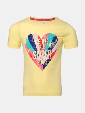 Popcorn Yellow Girl's Graphic T-Shirt