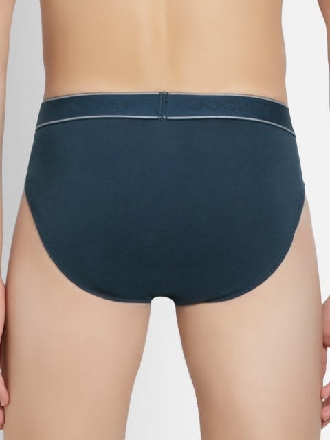 Men's Super Combed Cotton Solid Brief with Stay Fresh Properties - Reflecting Pond