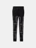 Printed Joggers for Boys with Drawstring Closure - Black