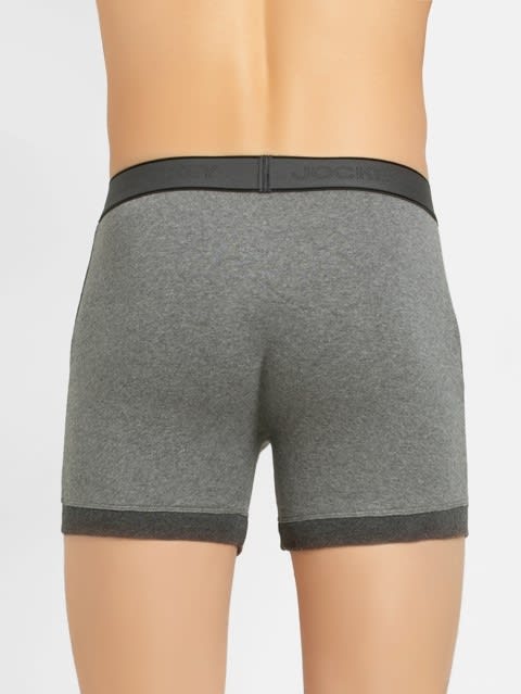 Mid Grey & Charcoal Boxer Brief