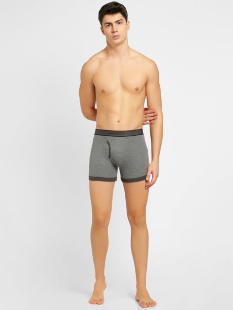Mid Grey & Charcoal Boxer Brief