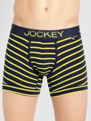 Navy Blue & Empire Yellow Striped Trunk