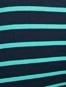 Men's Super Combed Cotton Elastane Stretch Stripe Trunk with Ultrasoft Waistband - Navy Blue & Billiard Green Striped