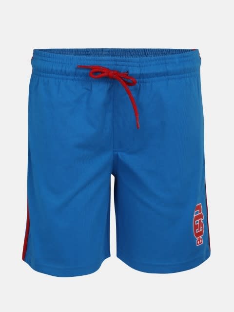 Shorts for Boys with Side Pocket & Drawstring  - Neon Blue